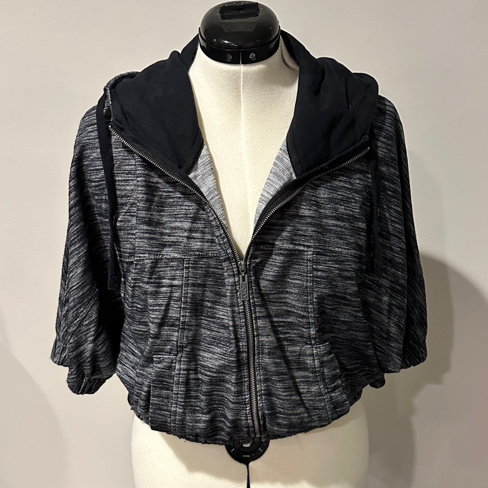 Roxy Black and Gray Bomber Jacket